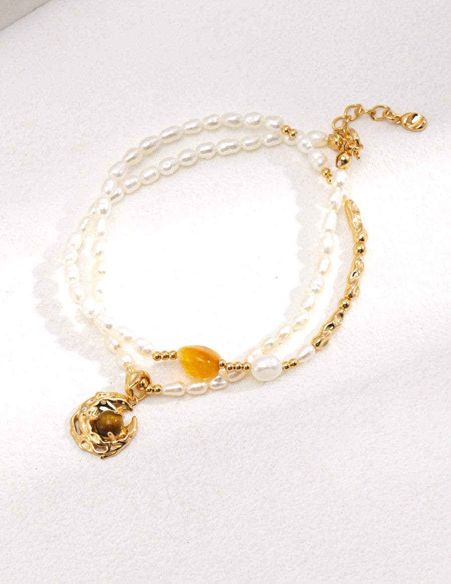 Collar Abrazo Celestial en Oro Vermeil de 18 quilates